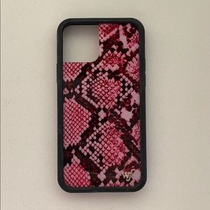iphone 11 pro pink snakeskin case